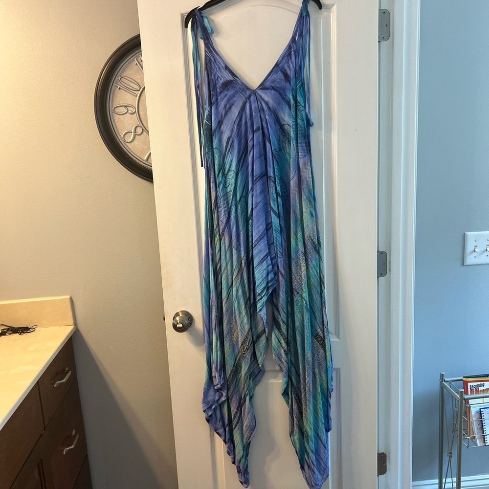 Sacred Threads Jump Suit 100% Rayon, Boho Hippie … - image 1